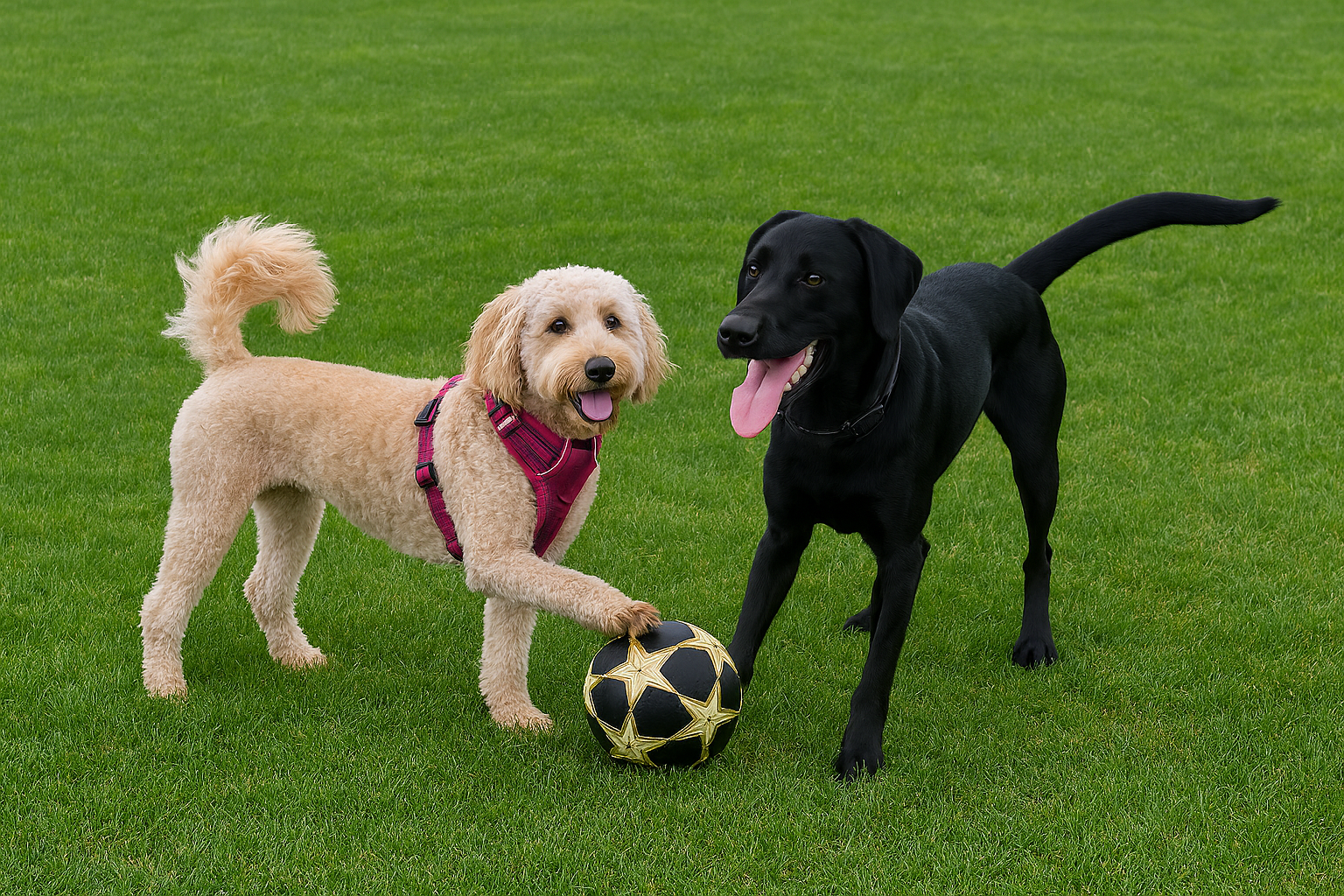 Bella and Teddy the school dogs