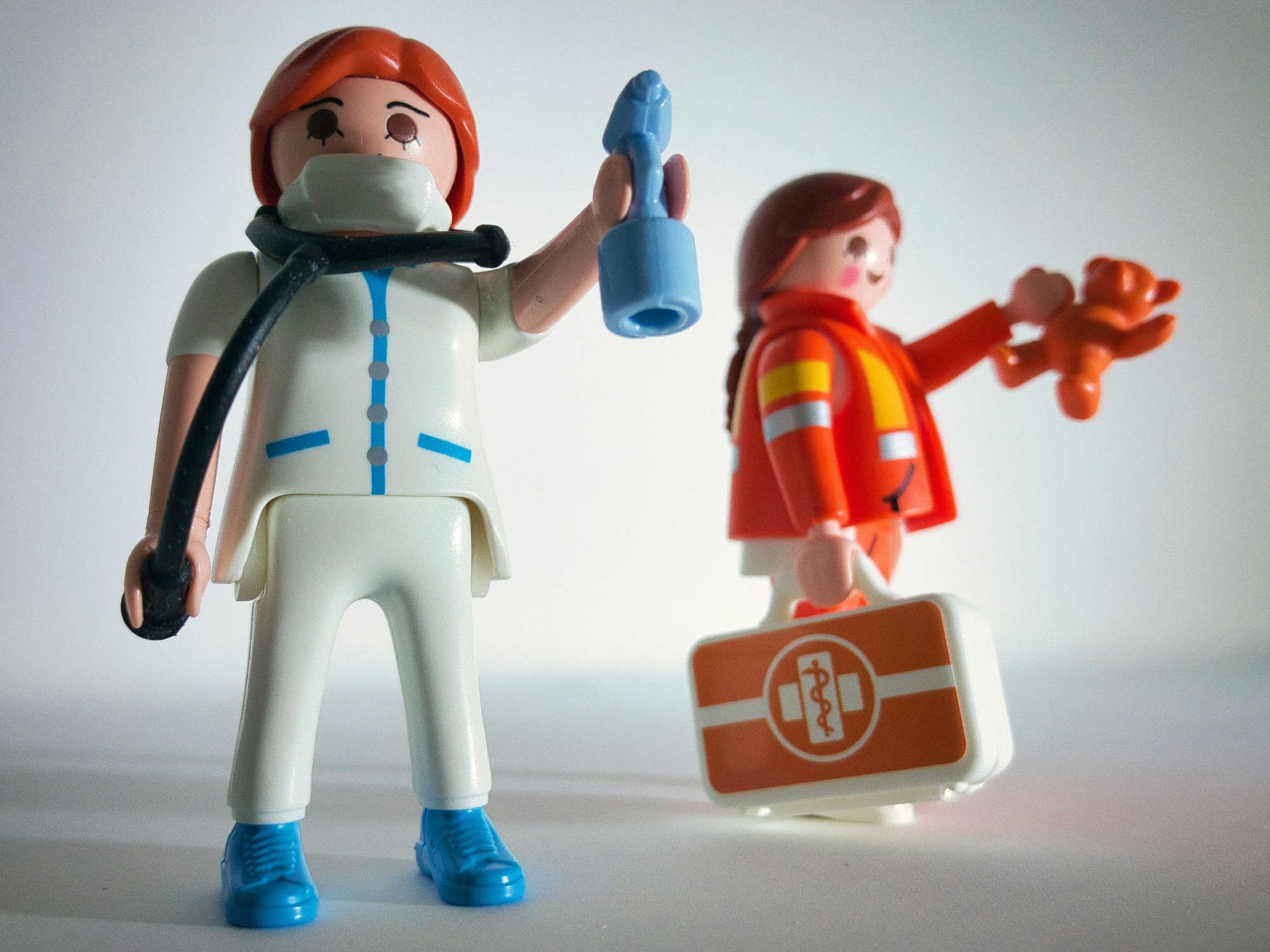 Playmobil characters as nurses